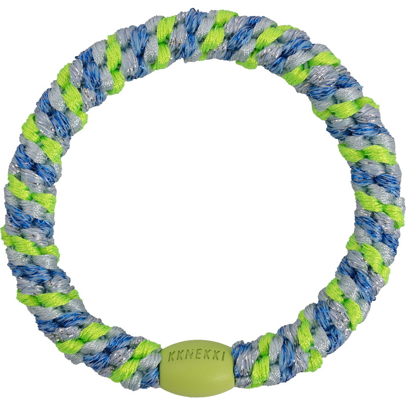 Gumička do vlasů Kknekki Mix Blue Neon Green