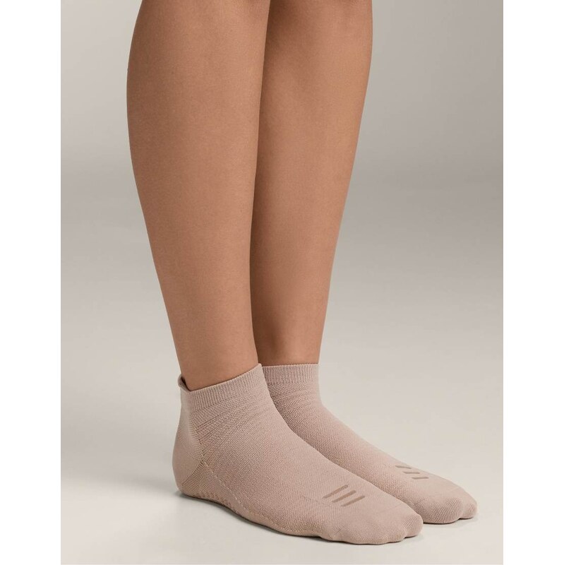 OYSHO 2 pairs of polyamide blend yoga and pilates sneaker socks in 112778657