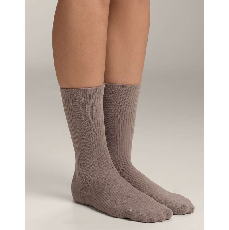 OYSHO 3 pairs of classic polyamide blend sports socks in dark brown 112778658