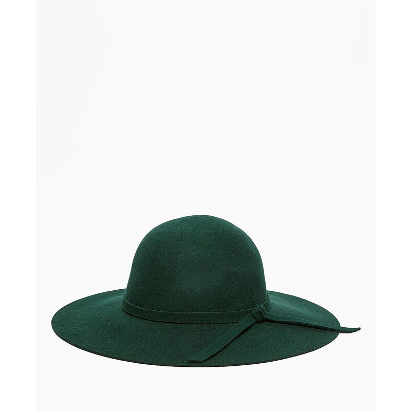 LA FEMME Tmavě zelenomodrý klobouk