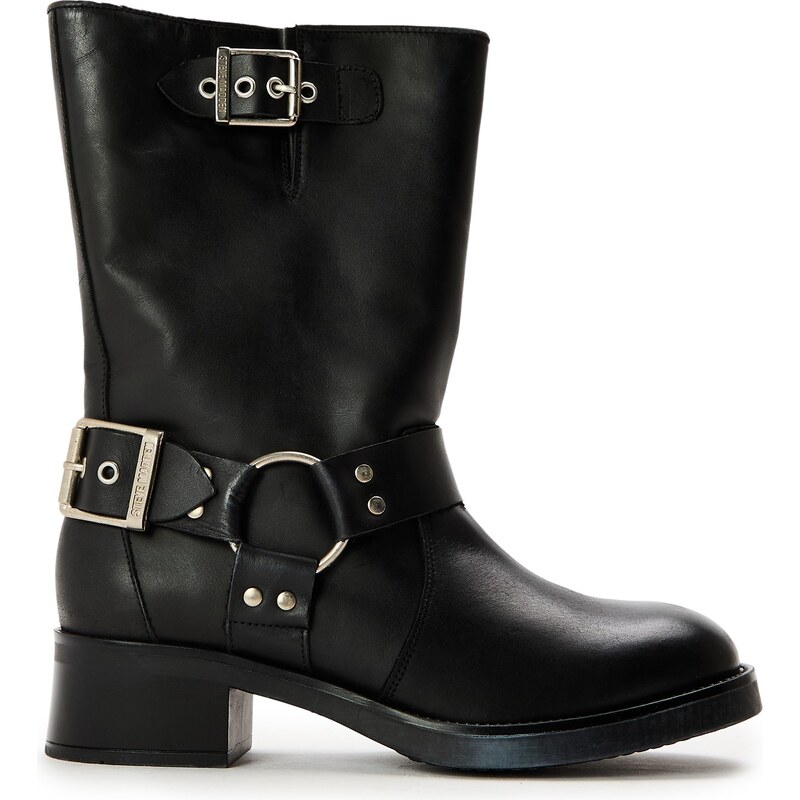 Kozačky Steve Madden Black Lthr 9803456