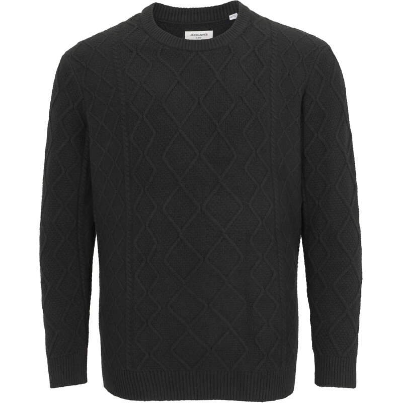 Jack & Jones Plus Svetr JORCAMBRIDGE černá