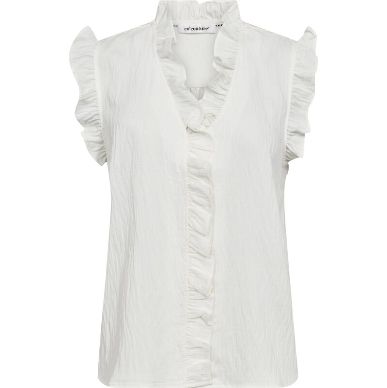 cocouture Top Sueda bílá