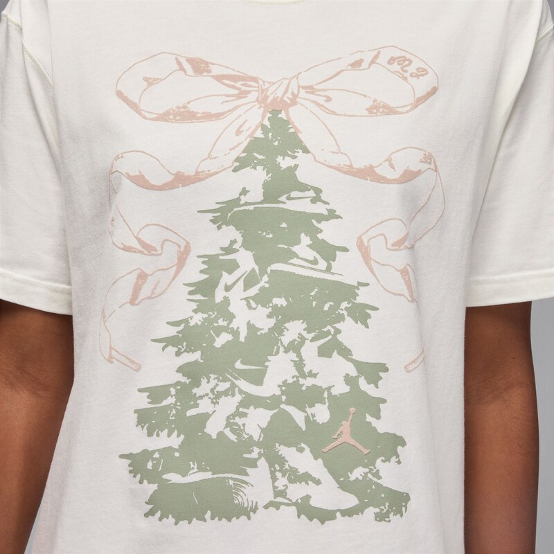 Jordan Brooklyn Graphic Wmns Tee Sail - Dámské - Triko Jordan - Bílé - HV0451-133