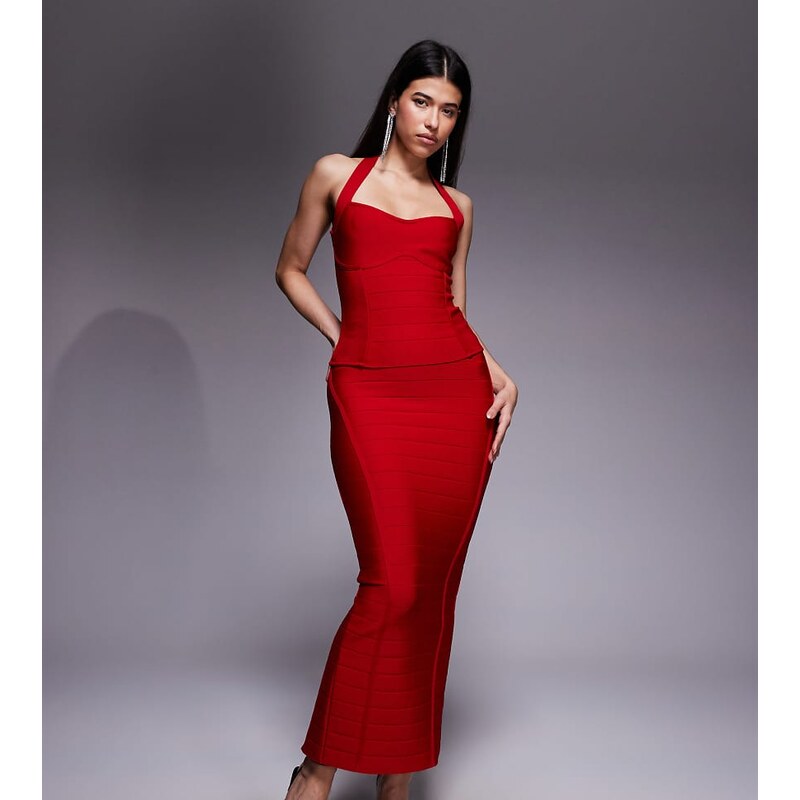 Kaiia exclusive premium sculpting bandage bodycon maxi skirt co