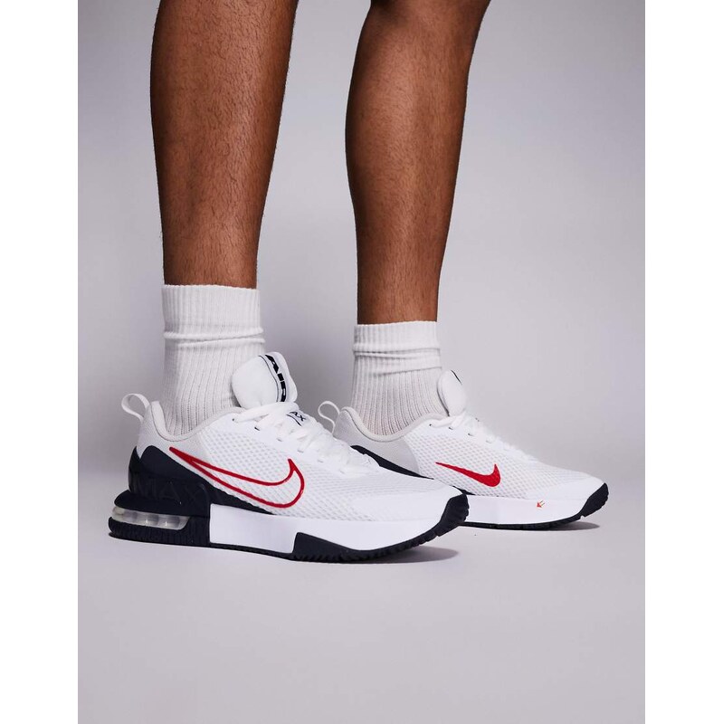 Nike Training Air Max Alpha 6 trainers in white and black