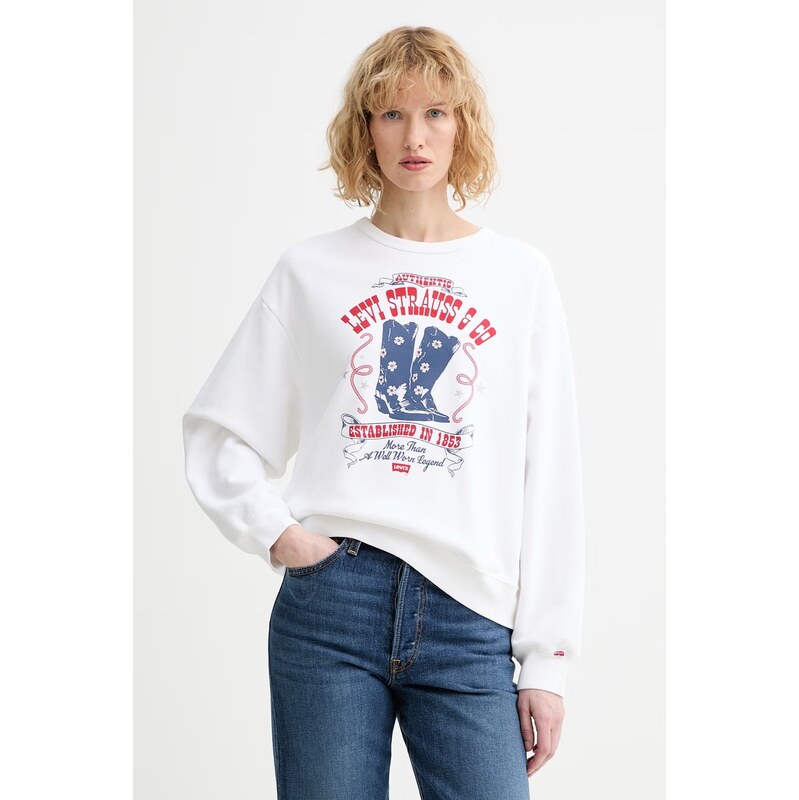 Levis Bavlněná mikina Levis GRAPHIC HERITAGE CREW