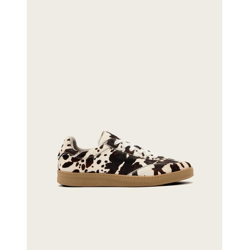 AllSaints Thelma sneaker in cow print-Multi 112844354