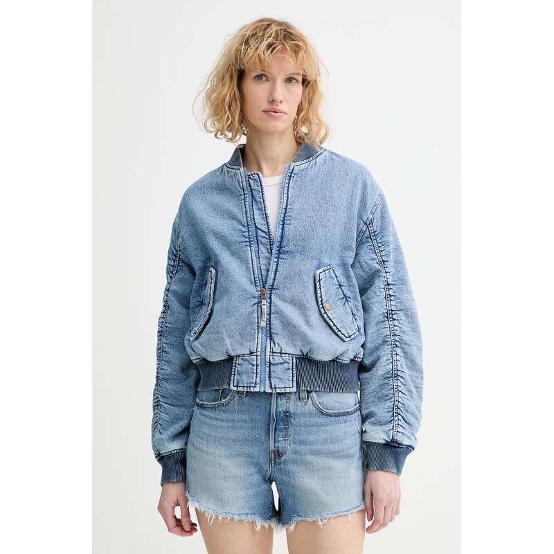 Levis Džínová bomber bunda Levis SCOUT WESTERN