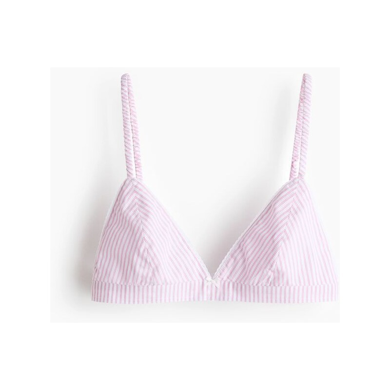 H&M - Bavlněná pyžamová podprsenka - růžová 112802583
