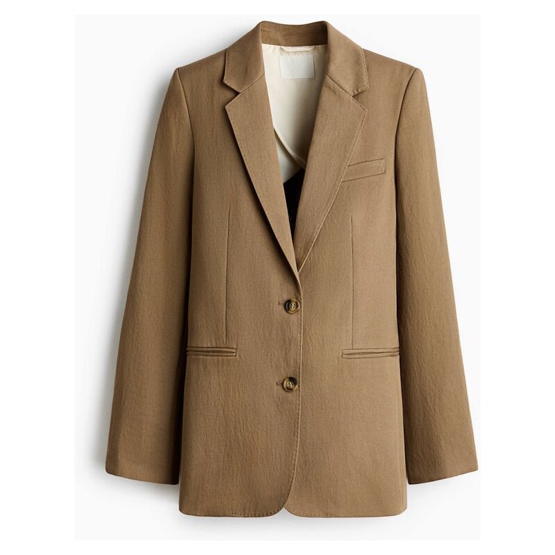 H&M - Jednořadové sako - béžová 112794817