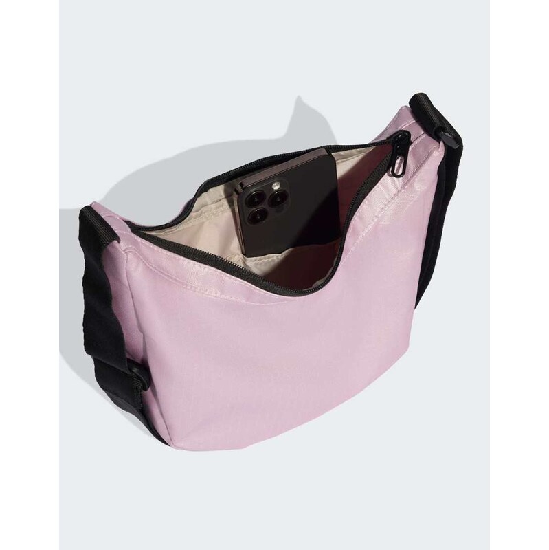 adidas performance Adidas glow shoulder bag in ice lavender / white 115499829