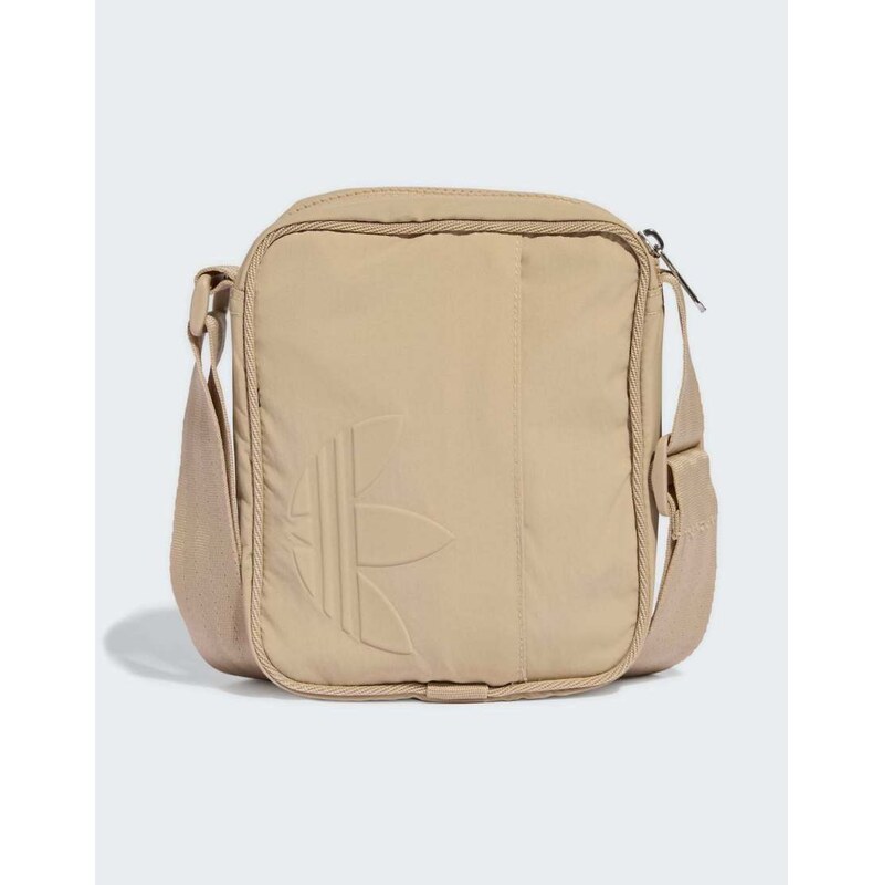 adidas Originals Everyday icons small item bag in stone khaki-Neutral 115505572