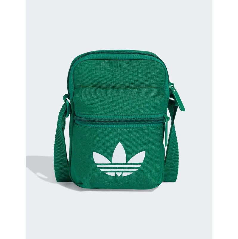adidas Originals Adicolor classic festival bag in bold green 115505632