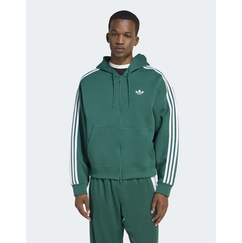 adidas Originals Adidas adicolor spacer oversized hoodie in collegiate 115499915