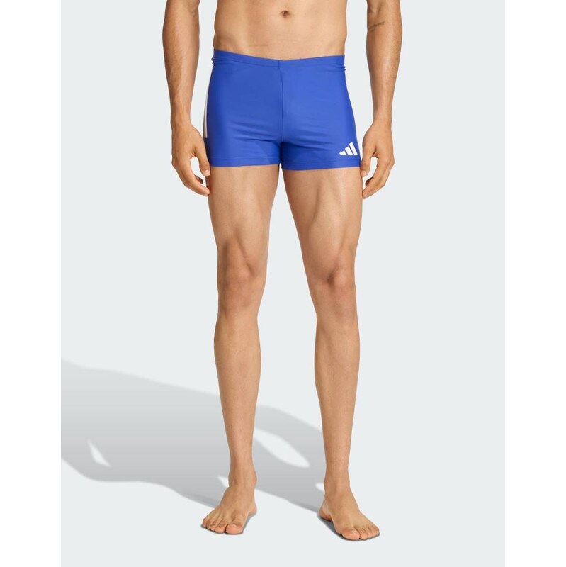 adidas performance 3-stripes swim boxers 2-inch in semi lucid blue / 115499901