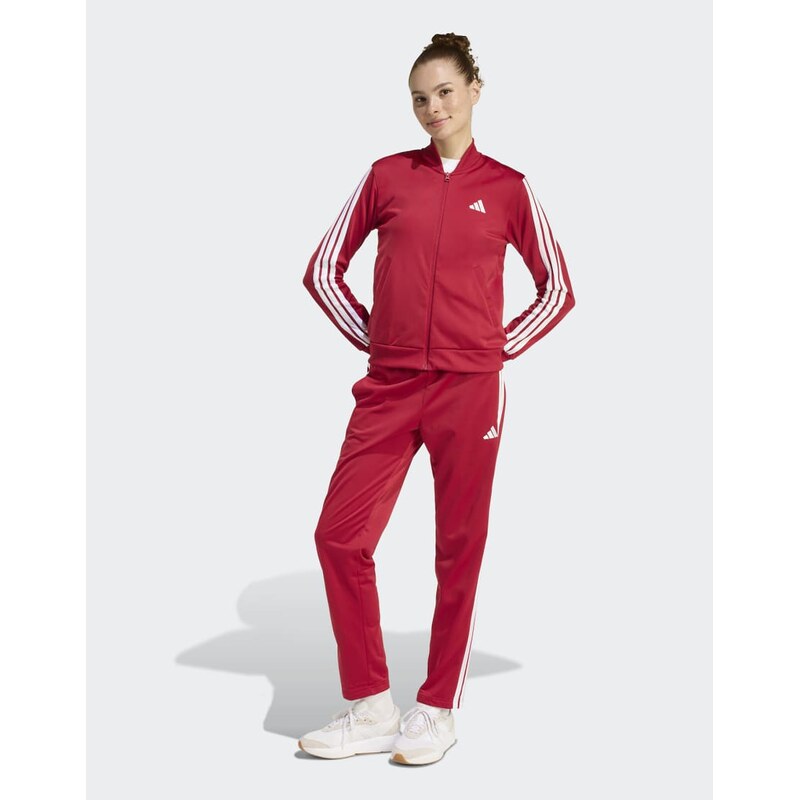 adidas performance Dayready tracksuit in active maroon-Red 115499834