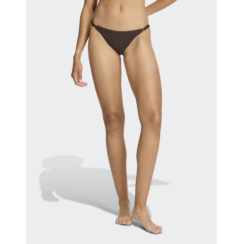 adidas performance Iconisea ribbed bikini bottom in aurora