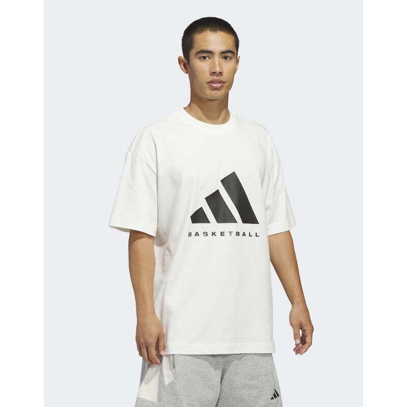 adidas performance Adidas basketball tee (gender neutral) in off