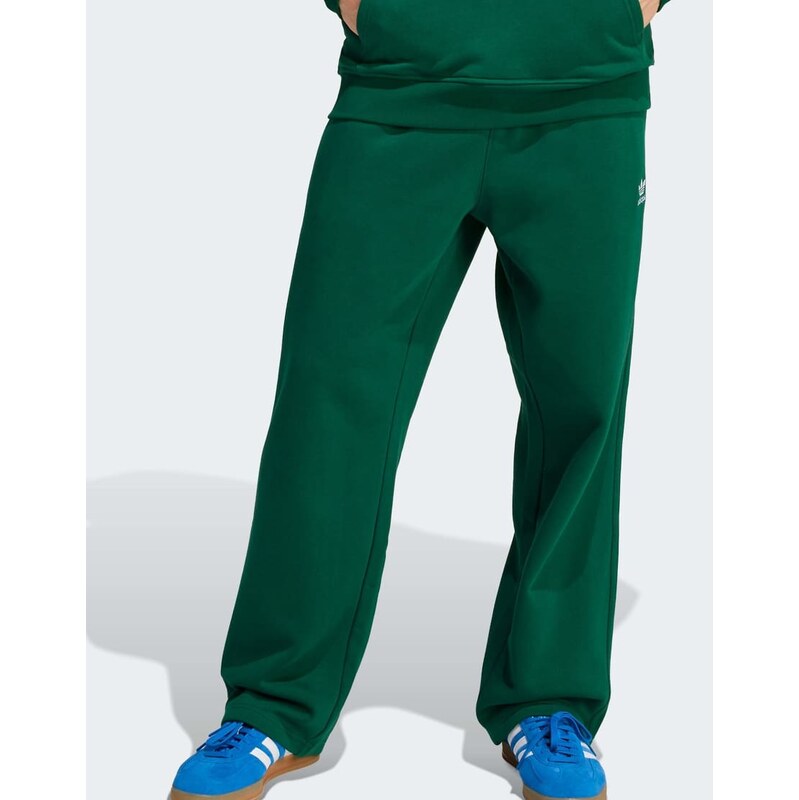 adidas Originals Trefoil essentials open hem pants in collegiate