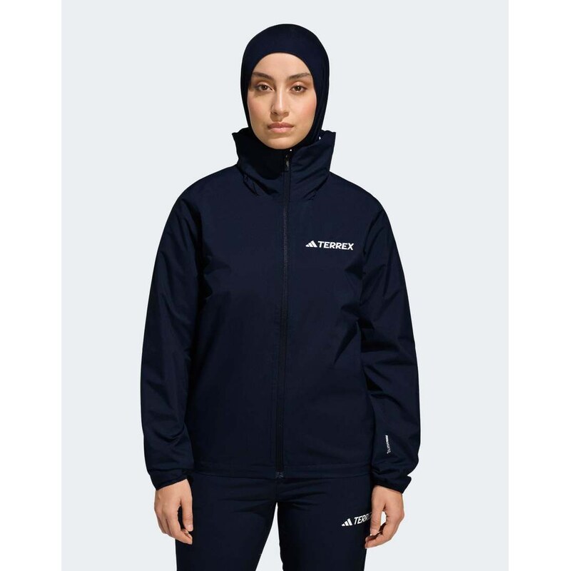 adidas performance Multi essentials 2l rain jacket in legend ink-Black 115087536