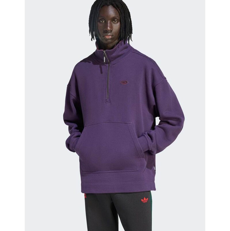 adidas Originals 90s alternative sport half zip graphic fleece 115499871