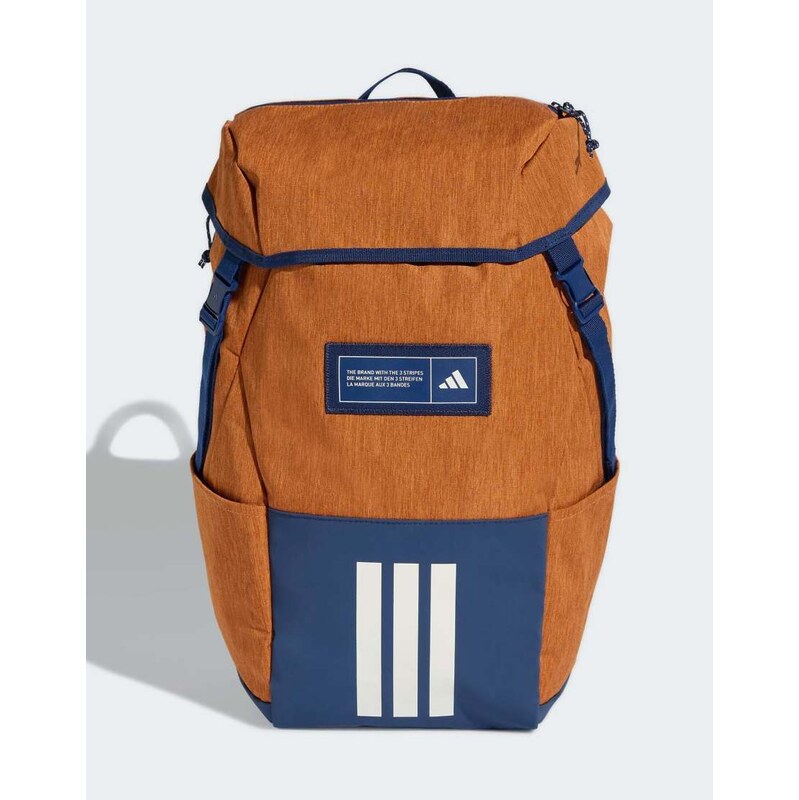 adidas performance 4athlts camper backpack in tech copper / off white 115505651
