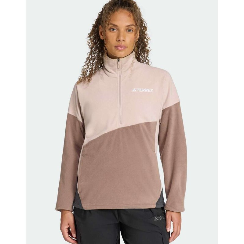 adidas performance Terrex multi climawarm fleece anorak in wonder 115505645