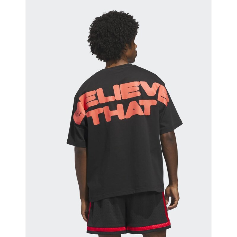 adidas performance Anthony edwards believe that tee in black /