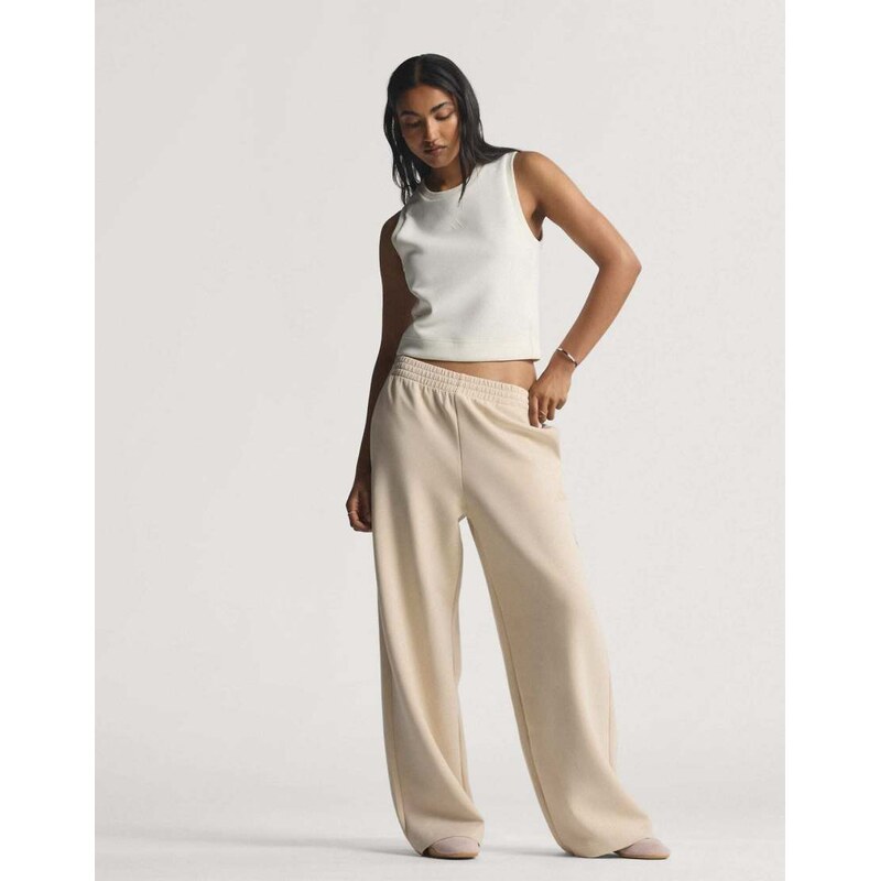 adidas performance Soft lux straight leg pants in crystal linen 115505678