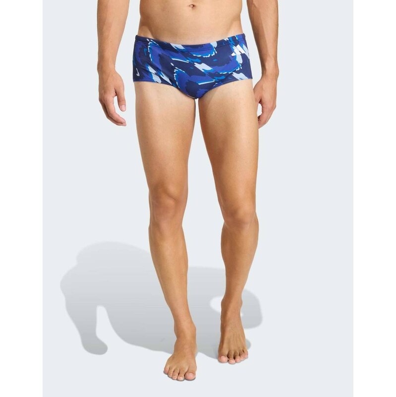 adidas performance Ripstream team graphic swim wide trunks in