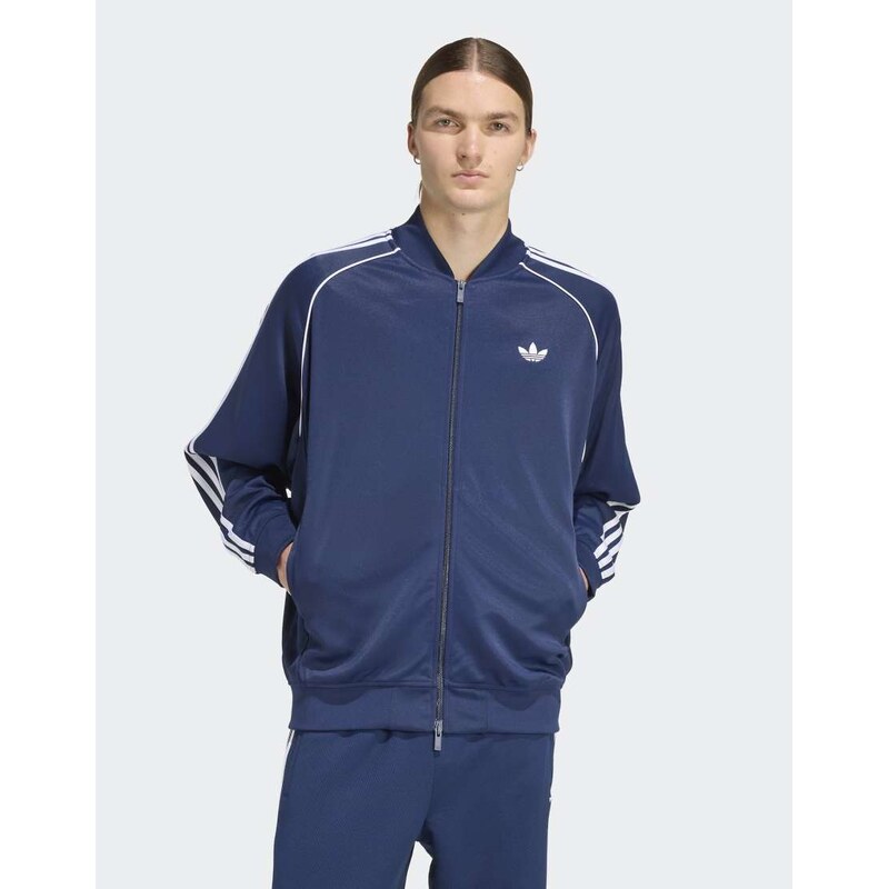 adidas Originals Sst adicolor classics loose track top in night