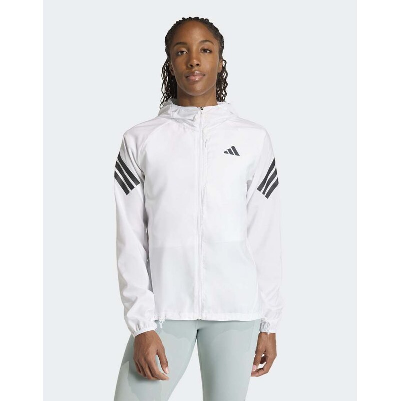 adidas performance Adi365 iconic running jacket in white 115499995