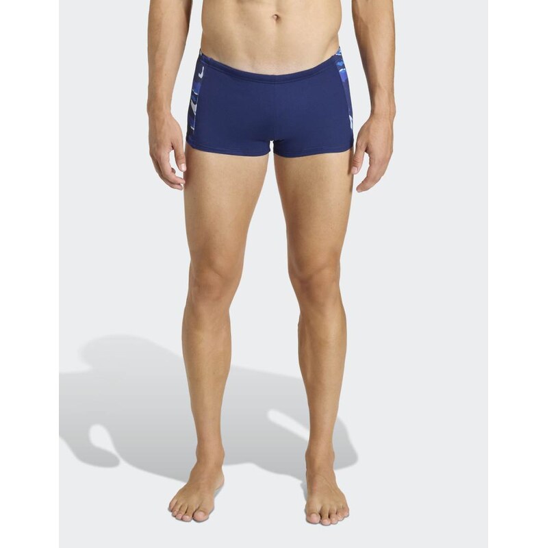 adidas performance Ripstream team graphic swim boxers in dark