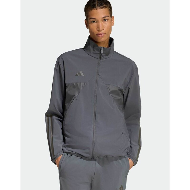 adidas performance House of tiro track top in grey six / colored