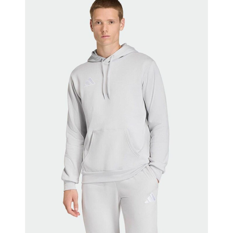 adidas performance Entrada26 hoodie in team light grey / white 115505741