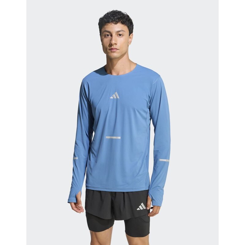 adidas performance Adi365 climacool+ long sleeve shirt in dusky ink 115500065
