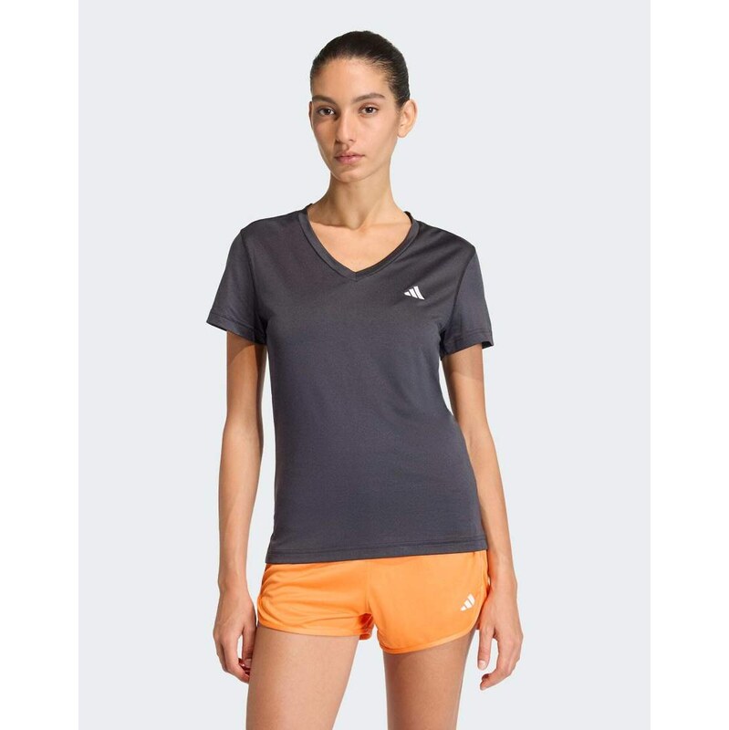 adidas performance Workout essentials v-neck t-shirt in black