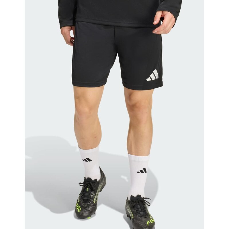 adidas performance Entrada 26 training shorts in black / white