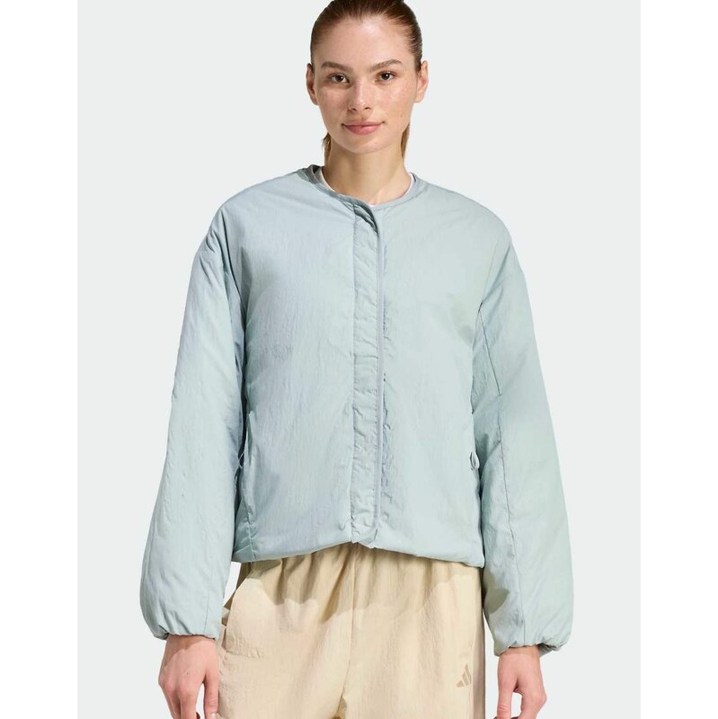 adidas performance All szn liner jacket in wonder sage-Green