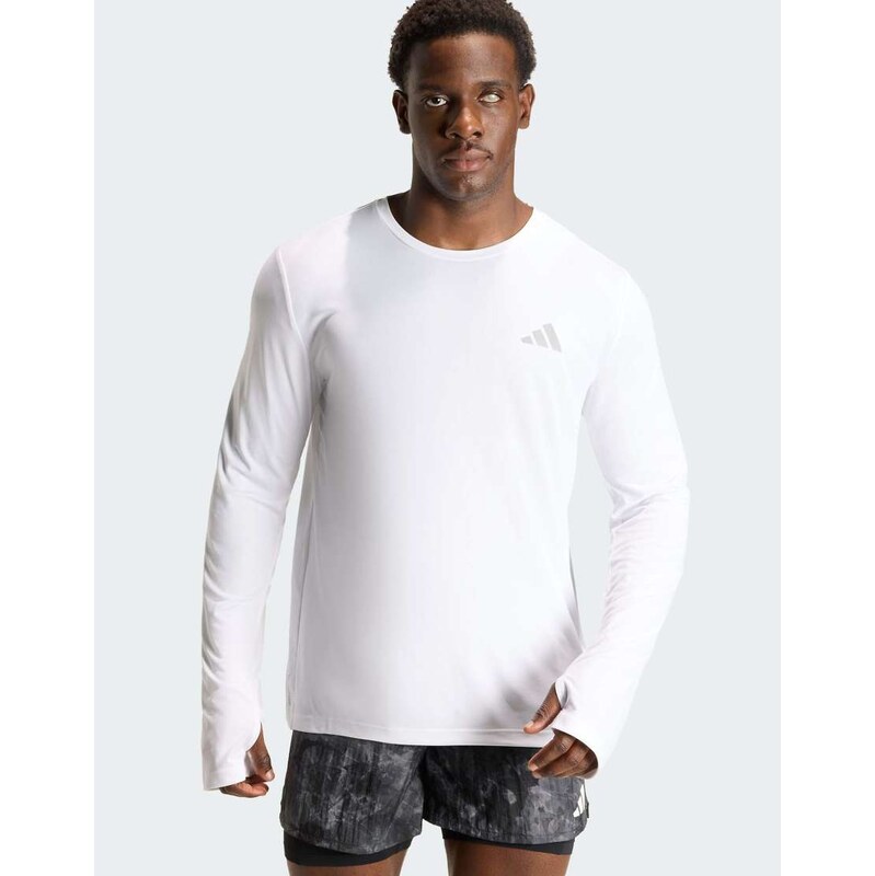 adidas performance Adi365 running essentials longsleeve top in white 115500118