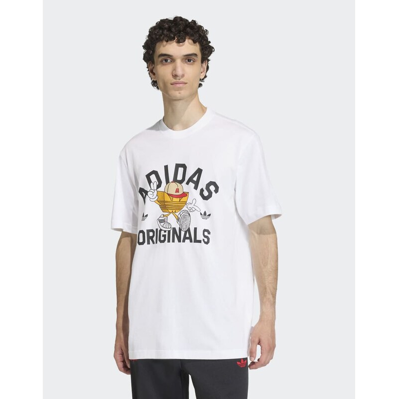 adidas Originals Trefoil series character t-shirt in white