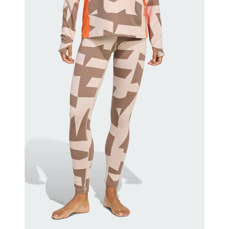 adidas performance Multi synthetic base layer tights in wonder taupe 115505870