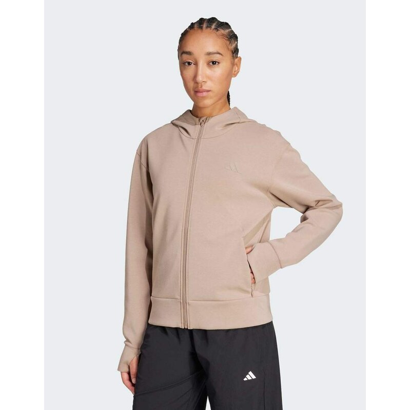 adidas performance Designed 4 training full-zip hooded sweatshirt in 115500236