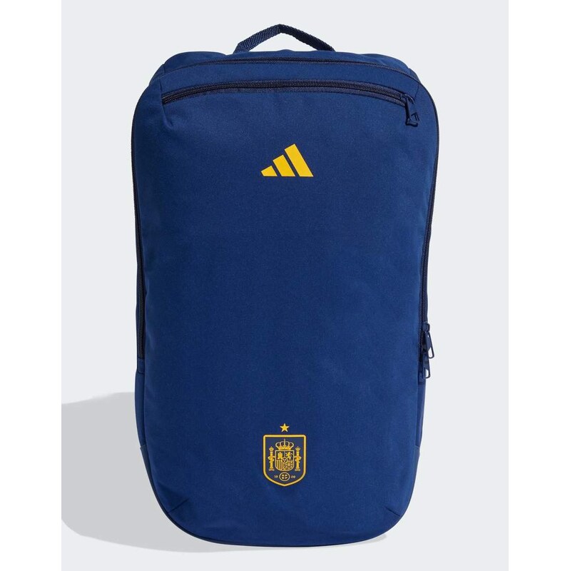 adidas performance Spain football backpack in dark blue / crew