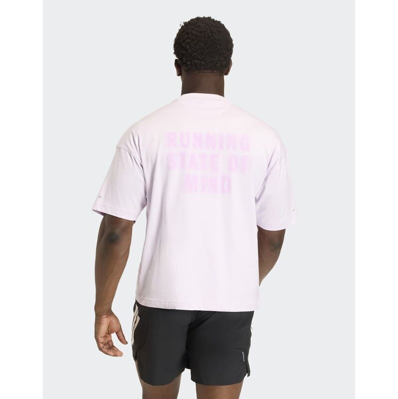 adidas performance Adi365 cheering t-shirt in ice lavender-Purple 115500261
