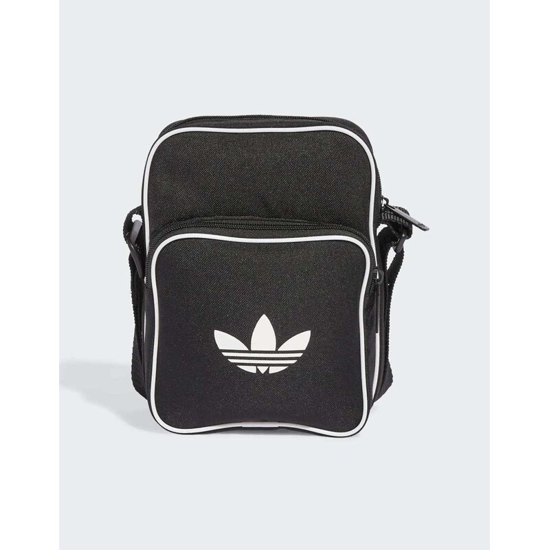 adidas Originals Adicolor classic small item bag in black / white 115505644