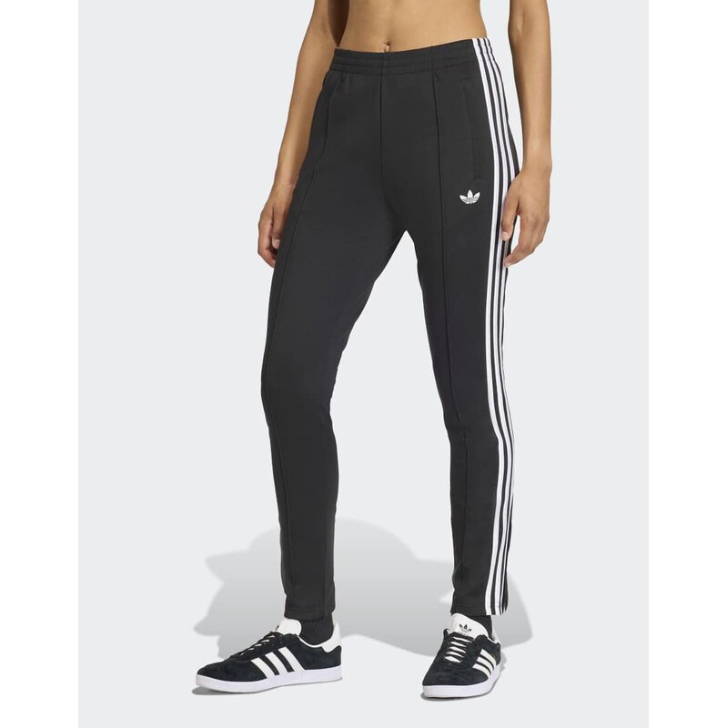 adidas Originals Sst classic track pants in blackand white