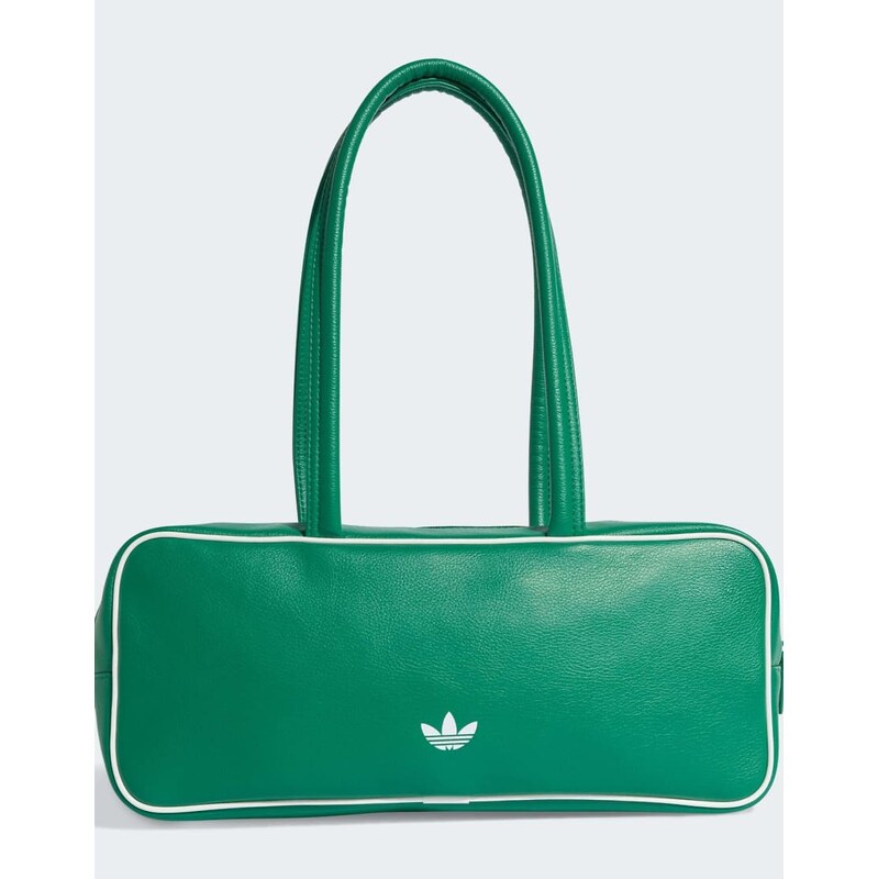 adidas Originals Adicolor elongated airliner bag in bold green 115496272