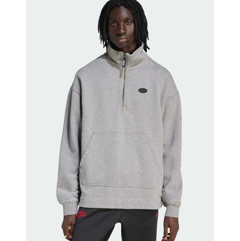 adidas Originals 90s alternative sport half zip graphic fleece